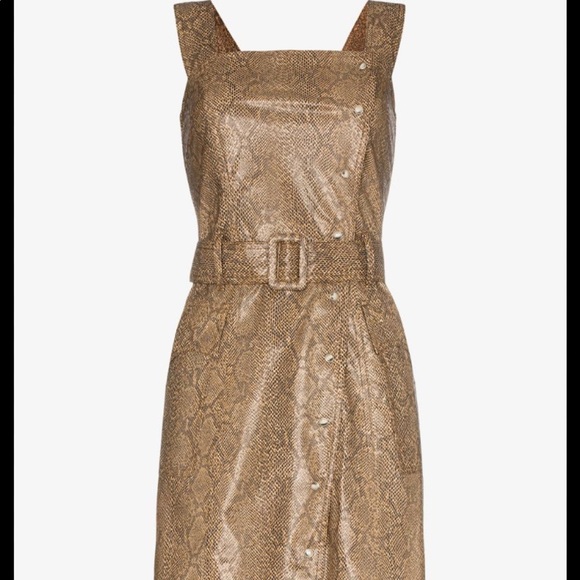 BNWT NANUSHKA LORENA SNAKE PRINT DRESS - Picture 13 of 13